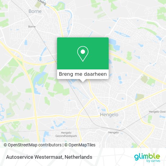 Autoservice Westermaat kaart