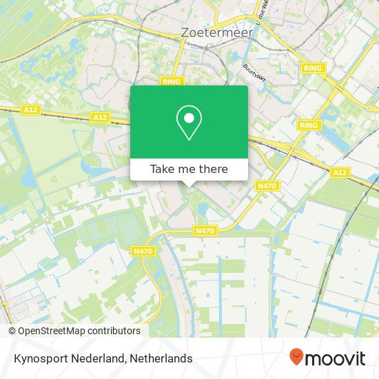 Kynosport Nederland, Prismalaan 34 kaart
