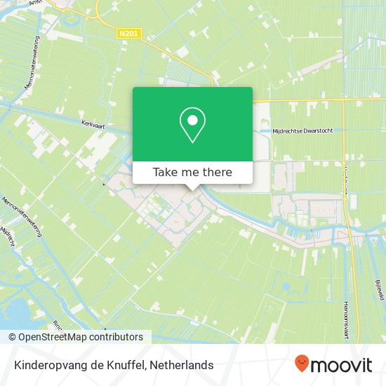 Kinderopvang de Knuffel, Poldermolen 5 kaart