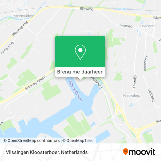 Vlissingen Kloosterboer kaart