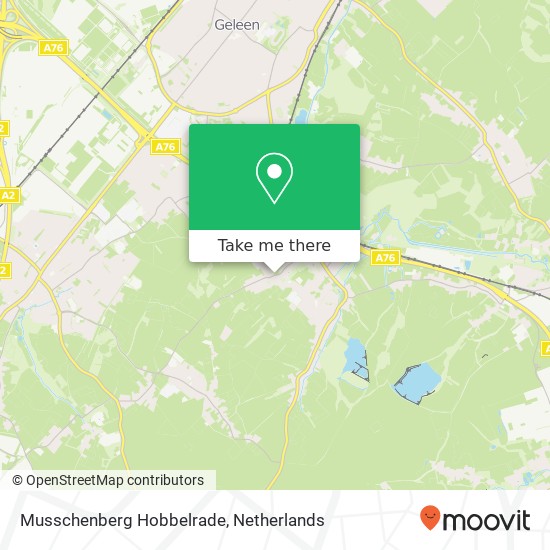 Musschenberg Hobbelrade, 6176 Spaubeek kaart