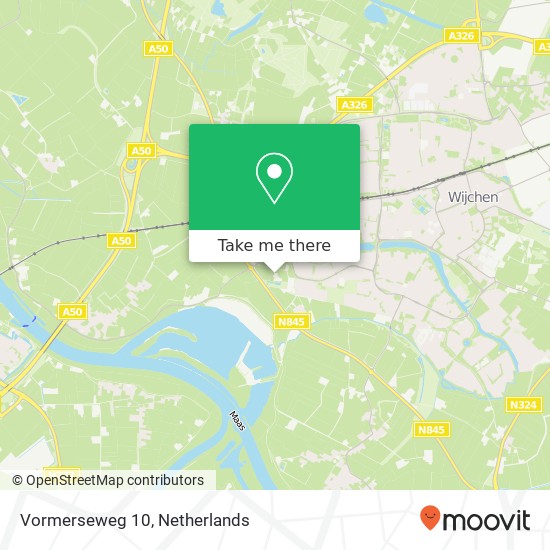 Vormerseweg 10, 6602 NC Wijchen kaart