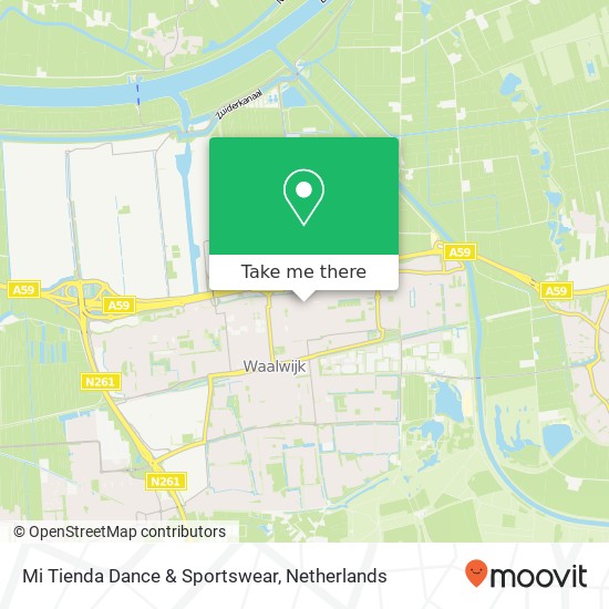 Mi Tienda Dance & Sportswear, Putstraat 1B kaart