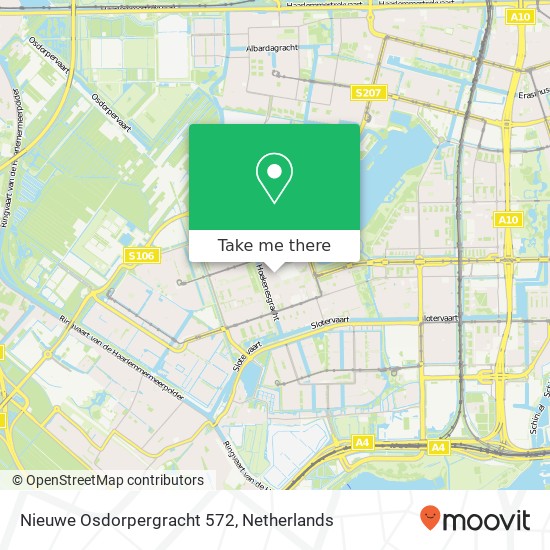Nieuwe Osdorpergracht 572, 1068 Amsterdam kaart