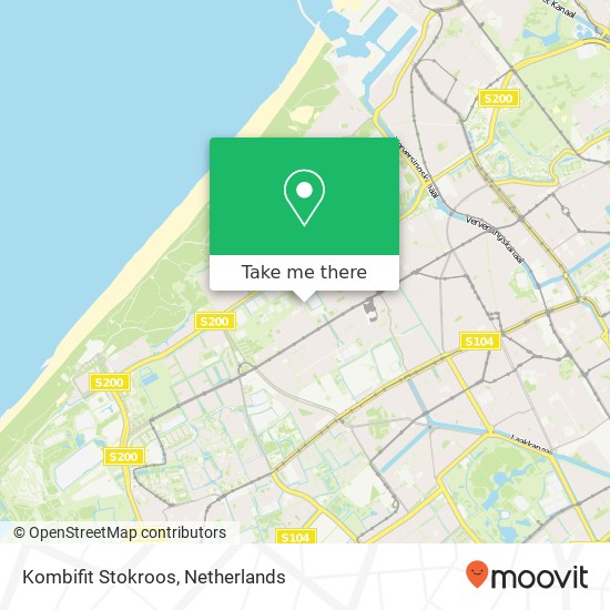 Kombifit Stokroos, Zonnebloemstraat 159C kaart