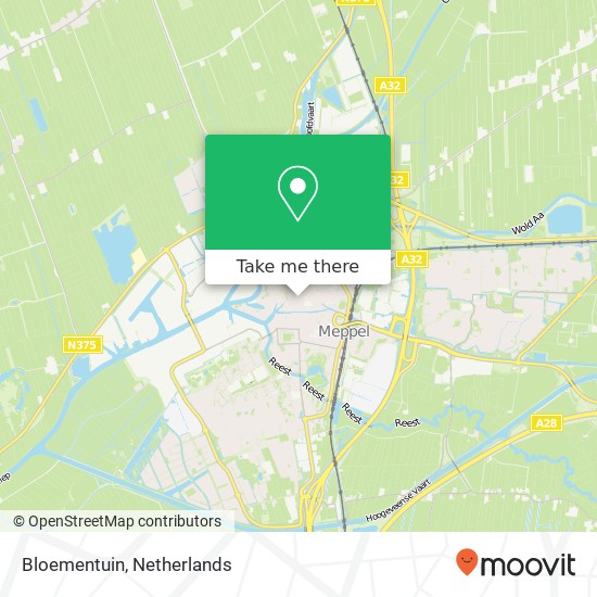 Bloementuin, Hoofdstraat 73 kaart