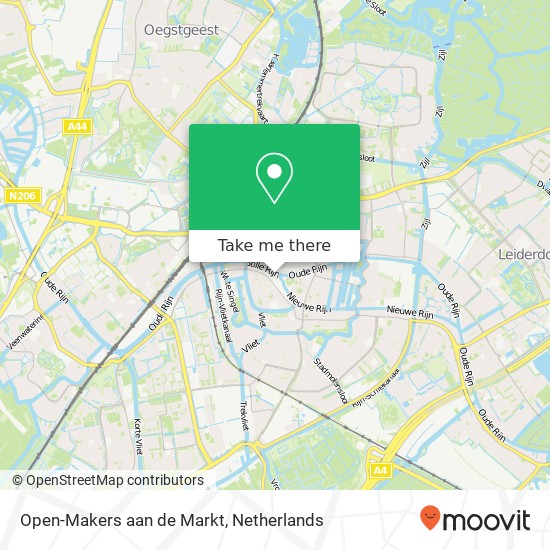 Open-Makers aan de Markt kaart