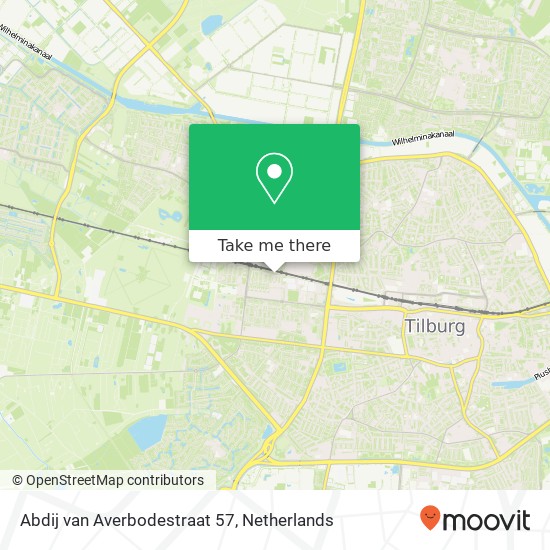 Abdij van Averbodestraat 57, 5037 CA Tilburg kaart