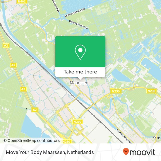 Move Your Body Maarssen, Raadhuisstraat kaart