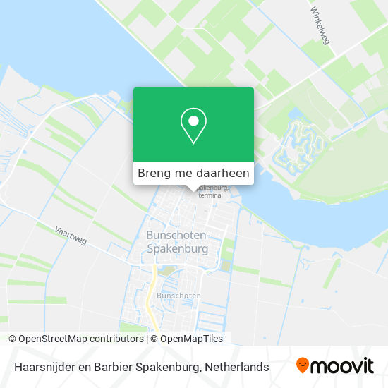 Haarsnijder en Barbier Spakenburg kaart