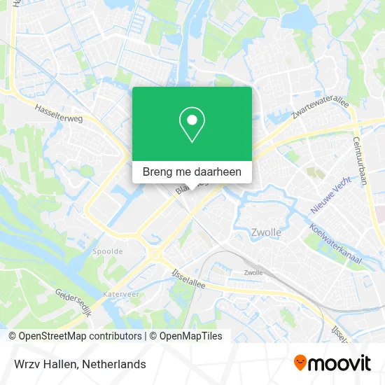 Wrzv Hallen kaart