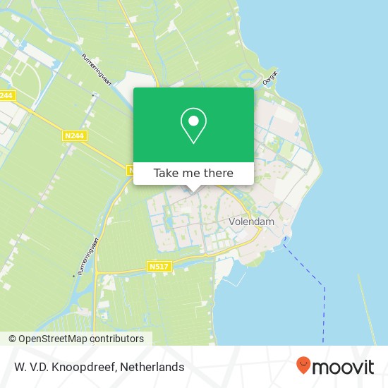 W. V.D. Knoopdreef, 1132 Volendam kaart