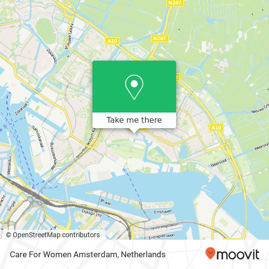 Care For Women Amsterdam, Meerpad 6B kaart