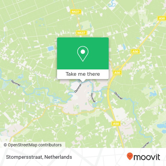 Stompersstraat, 5492 Sint-Oedenrode kaart