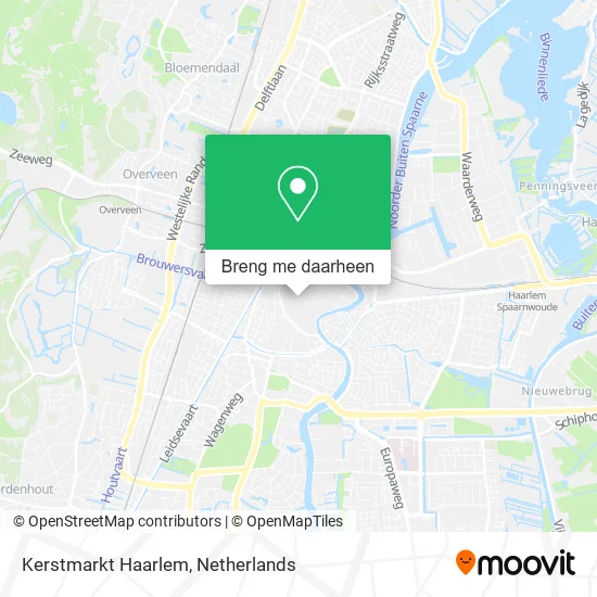 Kerstmarkt Haarlem kaart