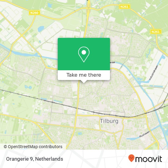 Orangerie 9, 5046 MS Tilburg kaart