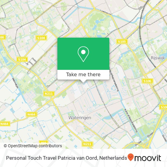 Personal Touch Travel Patricia van Oord kaart