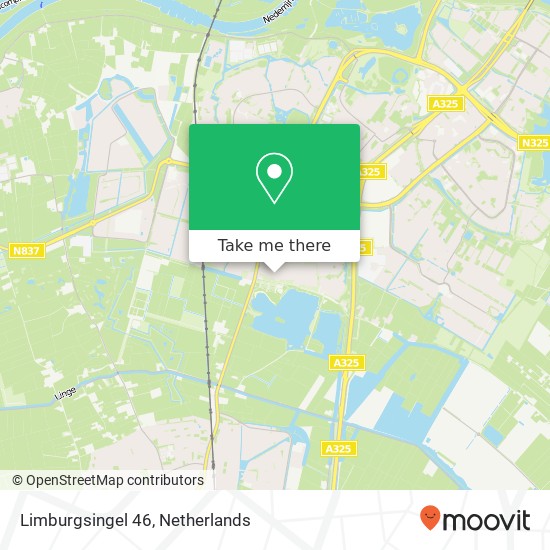 Limburgsingel 46, 6845 DT Arnhem kaart