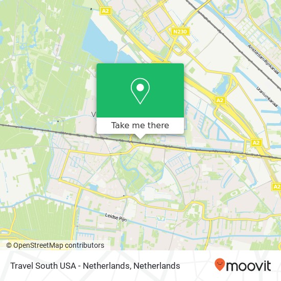 Travel South USA - Netherlands kaart