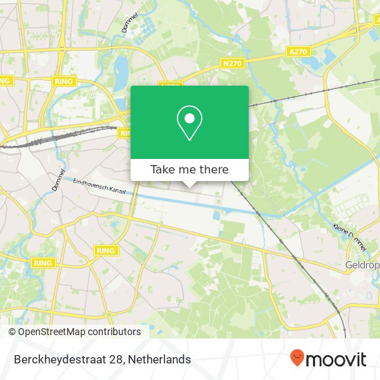 Berckheydestraat 28, 5642 KV Eindhoven kaart
