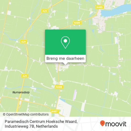 Paramedisch Centrum Hoeksche Waard, Industrieweg 7B kaart