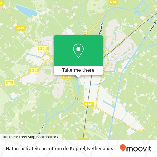 Natuuractiviteitencentrum de Koppel kaart