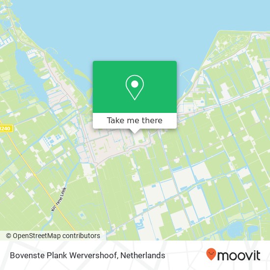 Bovenste Plank Wervershoof, Nijverheidsweg 7A kaart