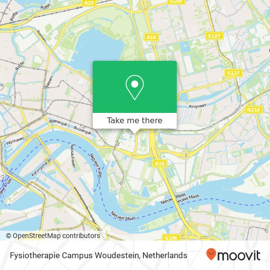 Fysiotherapie Campus Woudestein, Sportlaan kaart