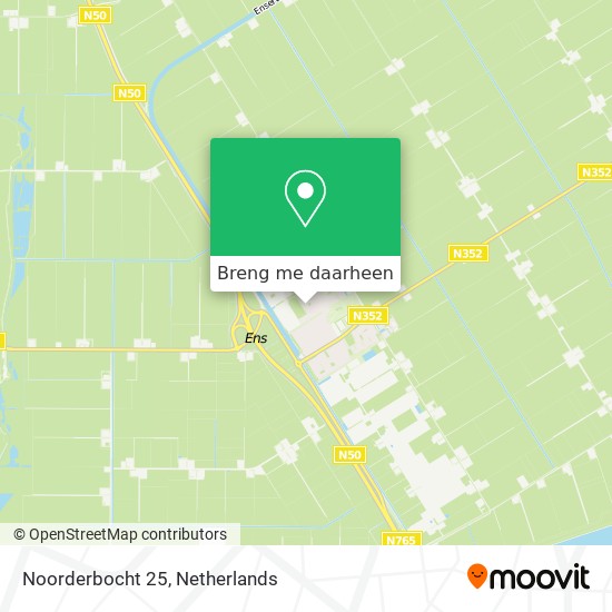 Noorderbocht 25 kaart