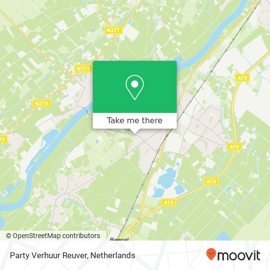 Party Verhuur Reuver, Kesselseweg 24A kaart