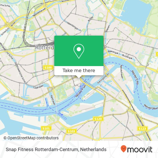 Snap Fitness Rotterdam-Centrum, Gedempte Zalmhaven kaart