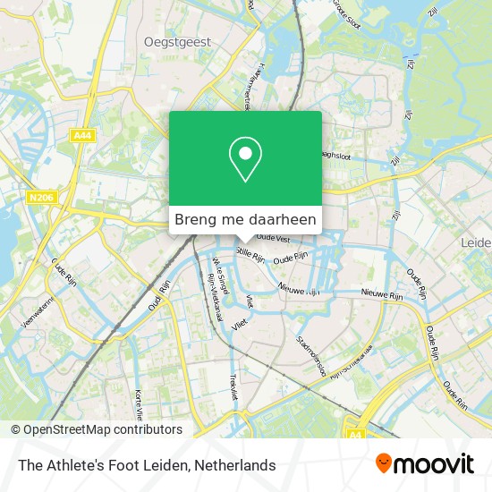 The Athlete's Foot Leiden kaart