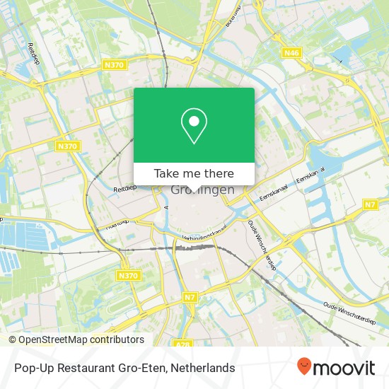 Pop-Up Restaurant Gro-Eten, Waagstraat kaart