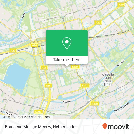 Brasserie Mollige Meeuw, Prinsenlaan 101 kaart