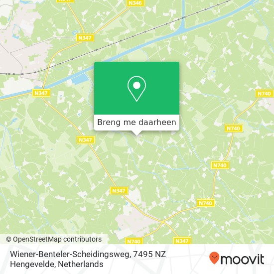 Wiener-Benteler-Scheidingsweg, 7495 NZ Hengevelde kaart