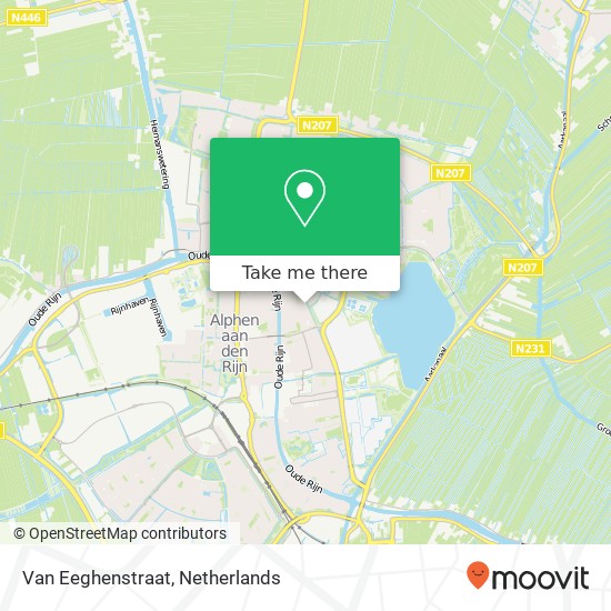 Van Eeghenstraat, 2406 HA Alphen aan den Rijn kaart