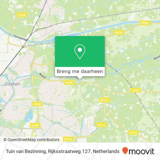 Tuin van Bezinning, Rijksstraatweg 127 kaart