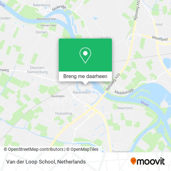 Van der Loop School kaart