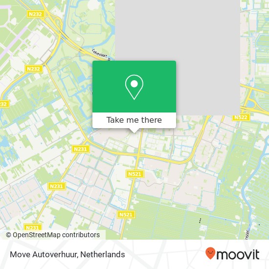 Move Autoverhuur, Ziederij 1 kaart