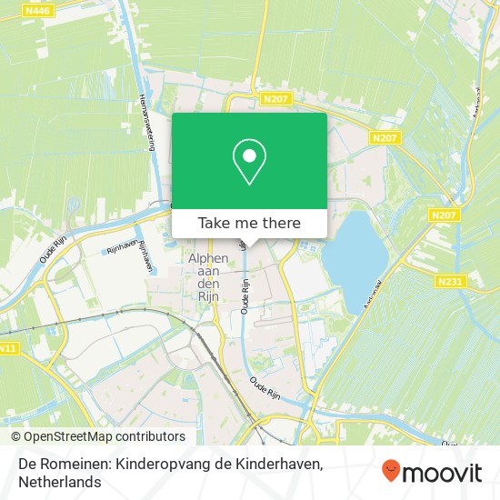 De Romeinen: Kinderopvang de Kinderhaven, Van Eeghenstraat kaart