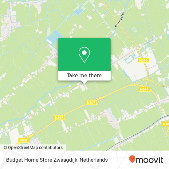 Budget Home Store Zwaagdijk, Zwaagdijk 227 kaart