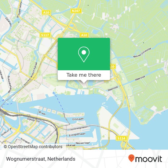 Wognumerstraat, 1023 EP Amsterdam kaart