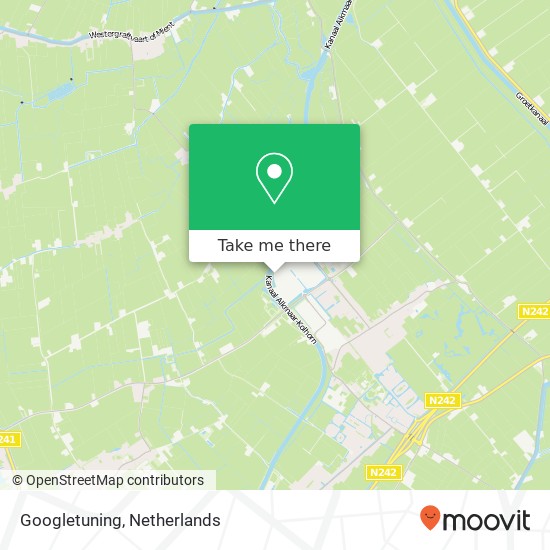 Googletuning kaart