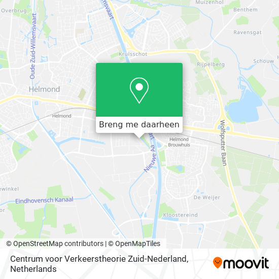 Centrum voor Verkeerstheorie Zuid-Nederland kaart