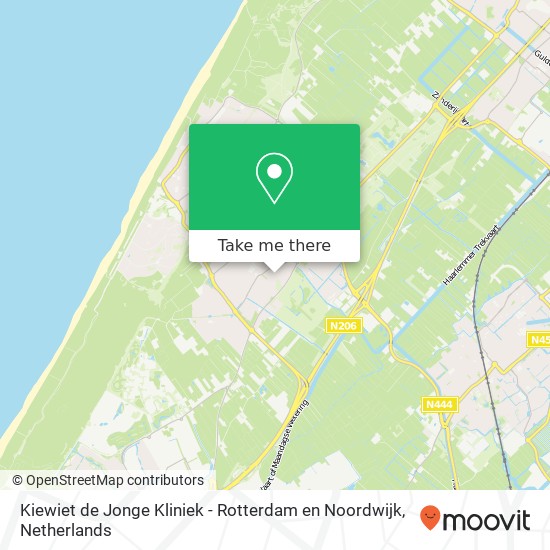 Kiewiet de Jonge Kliniek - Rotterdam en Noordwijk, Voorstraat 63 kaart