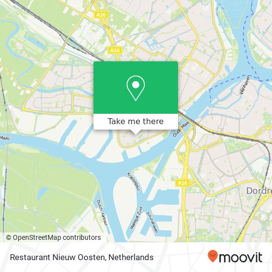 Restaurant Nieuw Oosten, Willem Ruysplein 28 kaart