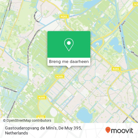 Gastouderopvang de Mini's, De Muy 395 kaart