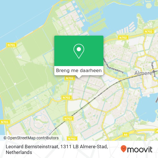 Leonard Bernsteinstraat, 1311 LB Almere-Stad kaart