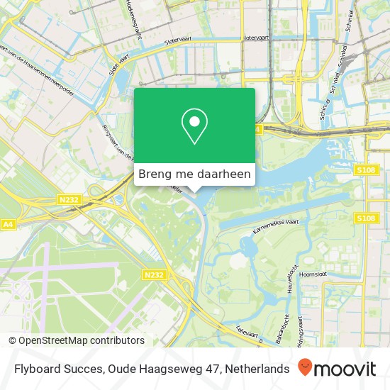 Flyboard Succes, Oude Haagseweg 47 kaart