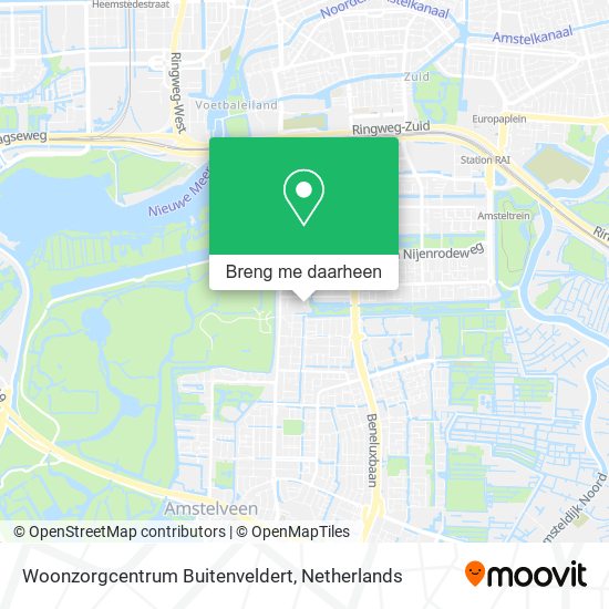 Woonzorgcentrum Buitenveldert kaart